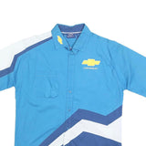 CHEVROLET Mens Blue & White Racing Shirt XL Cruze Logo Cotton Blend Motorsport