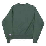 CHAMPION Mens Green Deer Valley Crew Neck S Cotton Blend Sweatshirt