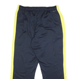 NIKE Mens Joggers Navy Blue & Yellow Slim Tapered 2XL W34 L29 Sportswear