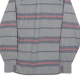 LEVI'S Mens Grey & Pink Striped Cotton Blend Shirt S Casual Button Up