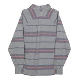 LEVI'S Mens Grey & Pink Striped Cotton Blend Shirt S Casual Button Up