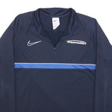 NIKE Mens Navy Blue Sports Coaching 1/4 Zip M Sweatshirt Activewear
