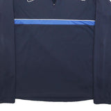NIKE Mens Navy Blue Sports Coaching 1/4 Zip M Sweatshirt Activewear