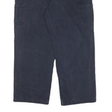 CARHARTT Mens Cotton Blend Blue Regular Straight Trousers W36 L29 Casual