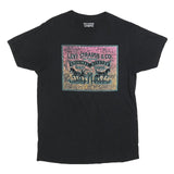 LEVI'S Mens Black Graphic T-Shirt M Short Sleeve Crew Neck Logo Print