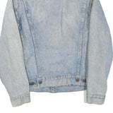 LEVI'S Womens Blue Denim Jacket S Cotton Blend Button Closure Classic Fit