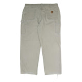 CARHARTT Mens Cotton Beige Regular Straight Leg Trousers W40 L30 Workwear