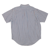 RALPH LAUREN Mens Blue Red Check Short Sleeve Shirt L Classic Cotton Blend