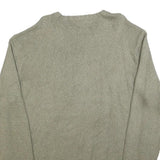 POLO RALPH LAUREN Mens Grey Plain Cotton Jumper Crew Neck Basic Knit 2XL