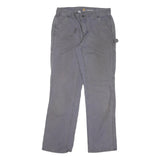 CARHARTT Womens Cotton Blend Grey Regular Fit Trousers W30 L30 Workwear Utility