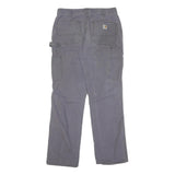 CARHARTT Womens Cotton Blend Grey Regular Fit Trousers W30 L30 Workwear Utility
