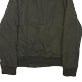 DKNY Mens Black Bomber Jacket XS Cotton Blend Zip Plain Casual Lightweight