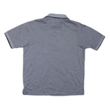 NAUTICA Mens Blue Short Sleeve Plain Polo Shirt M Cotton Blend Casual
