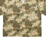 TOUCAN DANCE Mens Beige Hawaiian Style Shirt XL Cotton Blend Casual Beachwear