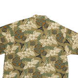 TOUCAN DANCE Mens Beige Hawaiian Style Shirt XL Cotton Blend Casual Beachwear