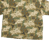 TOUCAN DANCE Mens Beige Hawaiian Style Shirt XL Cotton Blend Casual Beachwear