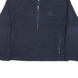 NEW BALANCE Mens Navy Blue Plain Pullover Crew Neck Basic Knit L Sportswear