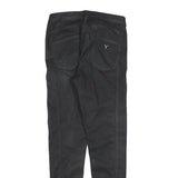 GUESS Womens Cotton Blend Black Slim Slim Leg Trousers W28 L30 Stylish Zip