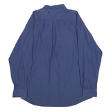 NAUTICA Mens Blue Button-Down Cotton Shirt 2XL Logo Pocket Casual Stylish