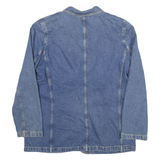LIZ CLAIBORNE Womens Blue Denim Jacket UK 12 Cotton Button Closure Long Sleeve