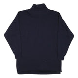 BUCHER Mens Black 1/4 Zip XL Cotton Blend Sweatshirt Pullover Casual Everyday