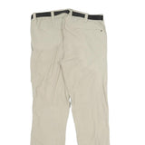 MAIER SPORTS Mens Polyamide Beige Regular Zip Trousers W36 L34 Outdoor Hiking