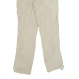 MAIER SPORTS Mens Polyamide Beige Regular Zip Trousers W36 L34 Outdoor Hiking