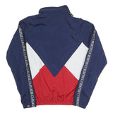 ELLESSE Womens Navy Blue White & Red Track Jacket S Polyester Blend Zip Logo