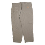 CARHARTT Mens Brown Cotton Blend Woven Relaxed Fit Straight Leg W44 L32 Workwear