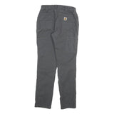 CARHARTT Womens Cotton Blend Black Relaxed Straight Trousers W26 L30 Casual