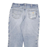 CARHARTT Mens Regular Fit Blue Denim Jeans W34 L28 Distressed Cotton Blend Zip