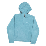 THE NORTH FACE Womens Blue Plain Hoodie Pullover Polyester Blend M Outdoor