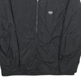IXS Mens Black Nylon Jacket L Long Sleeve Zip Classic Casual Lightweight