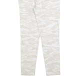 LEVI'S Womens Slim Fit Cotton Blend Beige Camouflage Trousers W27 L27 Stylish