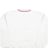 GEAR Mens White Sweatshirt XL V-Neck Cotton Blend Casual Retro Style