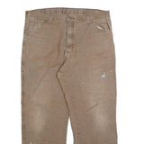 DICKIES Mens Regular Fit Beige Denim Jeans W40 L30 Workwear Utility Style