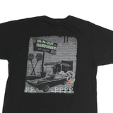 IN-N-OUT Mens Black Graphic T-Shirt M Short Sleeve Crew Neck Cotton California