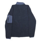 CHAMPION Mens Navy Blue Casual Jacket S Polyester Full Zip Fleece Casual Wear