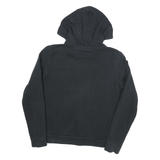 PUMA Womens Black Hoodie M Cotton Blend Full Zip Casual Sweatshirt