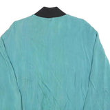 ROYAL PACIFIC Mens Blue Plain Bomber M Zip Jacket Casual Lightweight