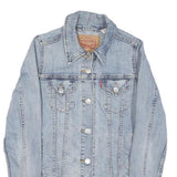 LEVI'S Womens Blue Denim Jacket XS Cotton Button Classic Fitted Casual