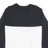 NIKE Womens Black & White Logo Graphic Long Sleeve Crew Neck T-Shirt XL