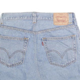 LEVI'S Womens Blue Denim Mini Cotton Blend Skirt M Casual Vintage Style