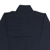 CHAMPION Mens Navy Blue Half Zip L Cotton Blend Pullover Sweatshirt
