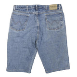 WRANGLER Mens Denim Blue Casual Shorts L W36 Classic Cotton Blend Comfortable