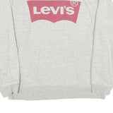 LEVI'S Womens Grey Sweatshirt Crew Neck S Cotton Blend Casual Lightweight