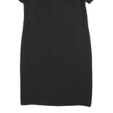 JIGSAW Womens Black Shift Dress Polyester Blend Short Sleeve UK 12 Classic