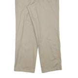 DOCKERS Mens Cotton Blend Beige Regular Fit Straight Leg Trousers W32 L29