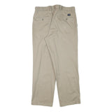 DOCKERS Mens Cotton Blend Beige Regular Fit Straight Leg Trousers W32 L29