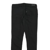 LEVI'S Womens Black Slim Skinny Denim Dark W28 L27 Zip Cotton Blend Jeans